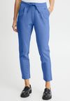 Fransa Stretch Jersey Casual Trousers, Powder Blue