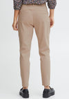 Fransa Carrie Mid Waist Trousers, Camel