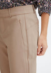 Fransa Carrie Mid Waist Trousers, Camel