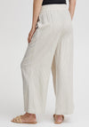 Fransa Pinstripe Wide Leg Trousers, Beige