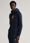 Gant Archive Shield Hoodie, Evening Blue