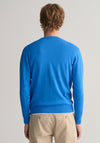 Gant Classic Cotton Crew Neck Sweater, Day Blue