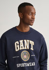 Gant Crest Shield Sweatshirt, Evening Blue