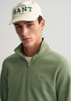 Gant Original Half Zip Sweatshirt, Kalamanta Green