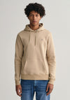 Gant Original Logo Hoodie, Concrete Beige