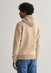 Gant Original Logo Hoodie, Concrete Beige