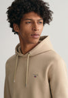 Gant Original Logo Hoodie, Concrete Beige