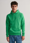 Gant Original Logo Hoodie, Mid Green