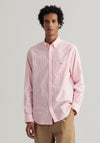 Gant Oxford Banker Stripe Sleeve Shirt, Light Pink