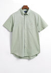 Gant Oxford Short Sleeve Shirt, Kalamata Green