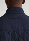 Gant Quilted Windcheater Gilet, Evening Blue