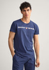 Gant Retro Shield T-Shirt, Marine Melange