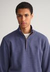 Gant Sacker Half Zip Sweater, Jeansblue