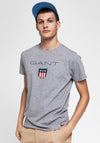 Gant Shield T-Shirt, Grey Melange