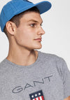 Gant Shield T-Shirt, Grey Melange