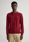 Gant Superfine Lambswool Sweater, Port Red