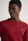 Gant Superfine Lambswool Sweater, Port Red