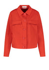 Gerry Weber Cotton Short Buttoned Jacket, Red