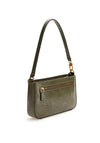 Guess Katey Croc Mini Shoulder Bag, Olive