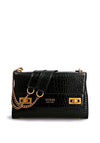 Guess Katey Python Crossbody Bag, Black