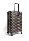 Guess Wilder 4G Logo 4 Wheel Spinner Large Suitcase, Brown