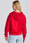 Gant Womens Crest Shield Hoodie, Bright Red