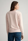 Gant Tonal Crew Neck Sweatshirt, Silver Peony