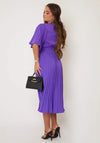 Girl in Mind Felicia Pleated Midi Dress, Violet