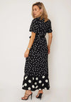 Girl In Mind Maisie Mix Polka Dot Maxi Dress, Black