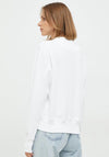 Guess Womens Logo Sweatshirt, White