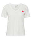 Ichi Heart Applique T-Shirt, White