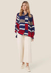 Masai Ingala Block Stripe Shirt, Maritime Blue