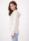 Monari Hooded V Neck Jumper, Stone