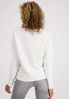 Monari Rhinestone Patch Pocket Knit Sweater, White