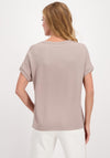 Monari Rhinestone T-Shirt, Taupe