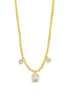 Absolute Halo Pendant Beaded Necklace, Gold