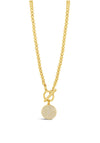 Absolute T-Bar Diamante Necklace, Gold