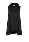 Naya Cowl Neck Sleeveless Top, Black