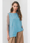 Naya Striped Vest Top, Vivid Blue