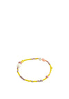 Pilgrim Indiana Beaded Bracelet, Yellow