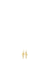 Pilgrim Learn Crystal Earrings, Gold