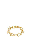 Pilgrim Live Chunky Art Deco Bracelet, Gold