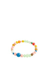 Pilgrim Smile Beaded Ankle Bracelet, Pink Multi