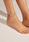 Pilgrim Smile Beaded Ankle Bracelet, Multi