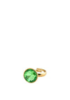 Pilgrim Callie Crystal Ring, Gold & Green