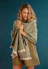 Powder Nicolette Cosy Knit Scarf, Olive