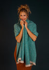 Powder Nicolette Cosy Knit Scarf, Teal