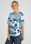 Rabe Multi Print T-Shirt, Light Blue