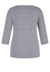 Rabe Elasticated Hem Stripe T-Shirt, Navy