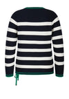 Rabe Letter Branding Striped Jumper, Navy Multi